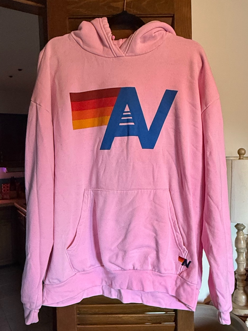 Aviator Nation XL pink hoodie GUC